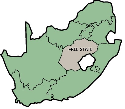 Free State Kaart 1